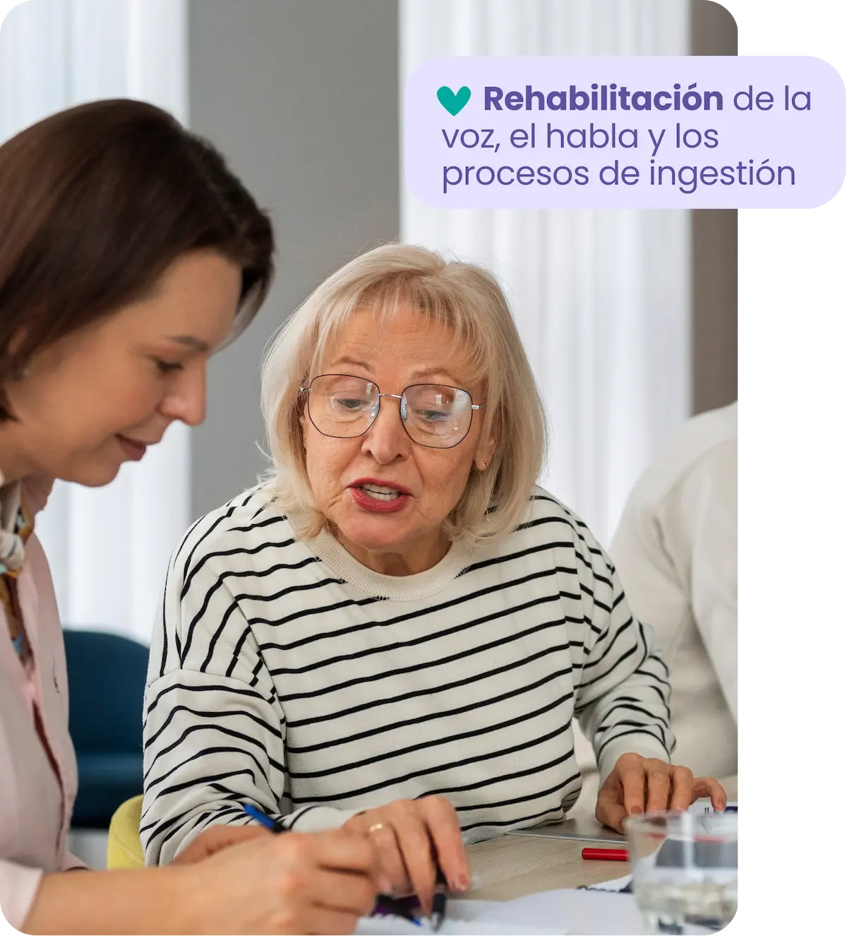 logopeda neurologico en fuengirola trabajando en domicilio con paciente